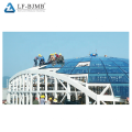 prefab steel structure dome glass atrium roof skylight glass dome roof